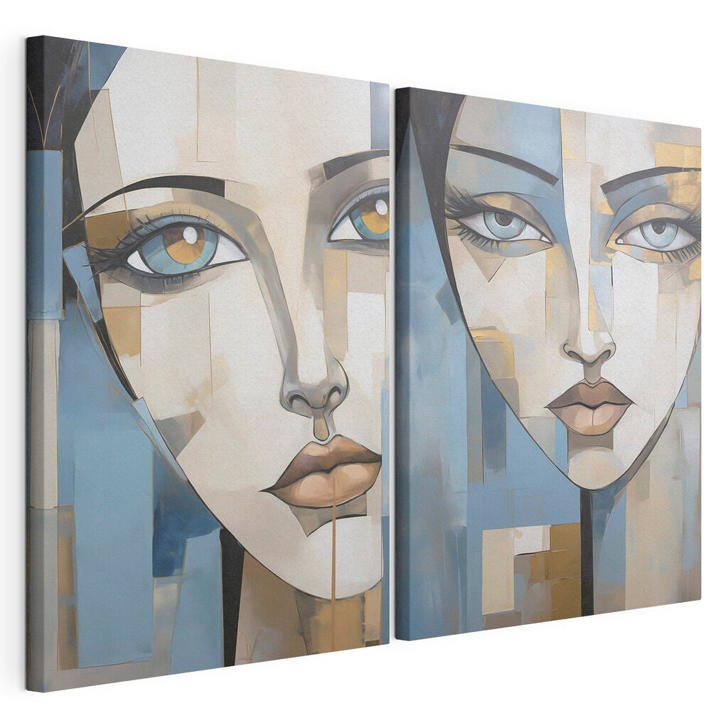 Painting of a woman's face
