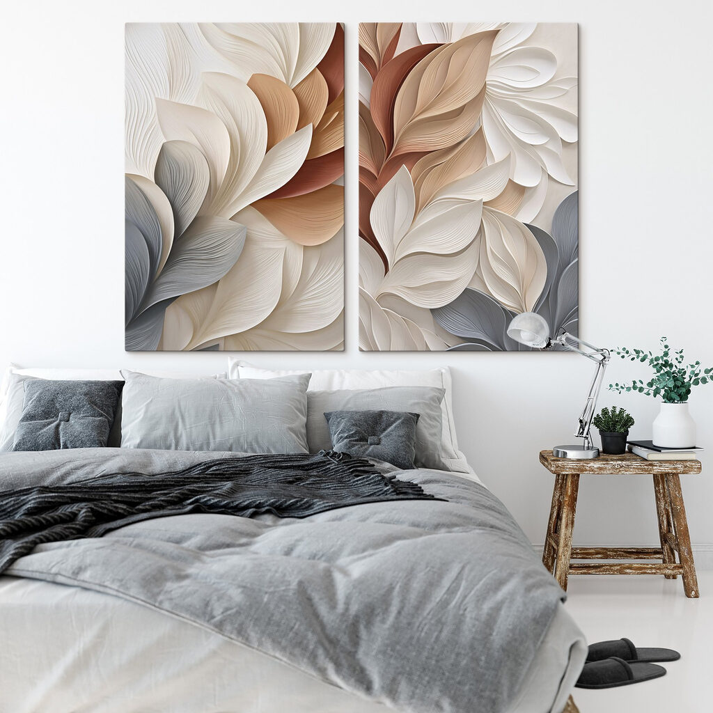 - Elegant flow of soft colors