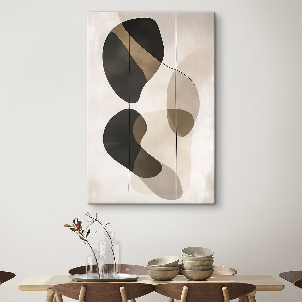 Black and brown art piece