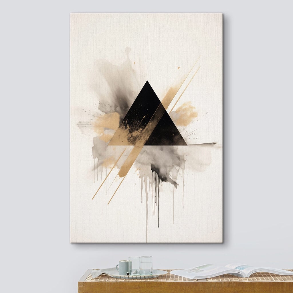 Abstract shapes in muted colors
