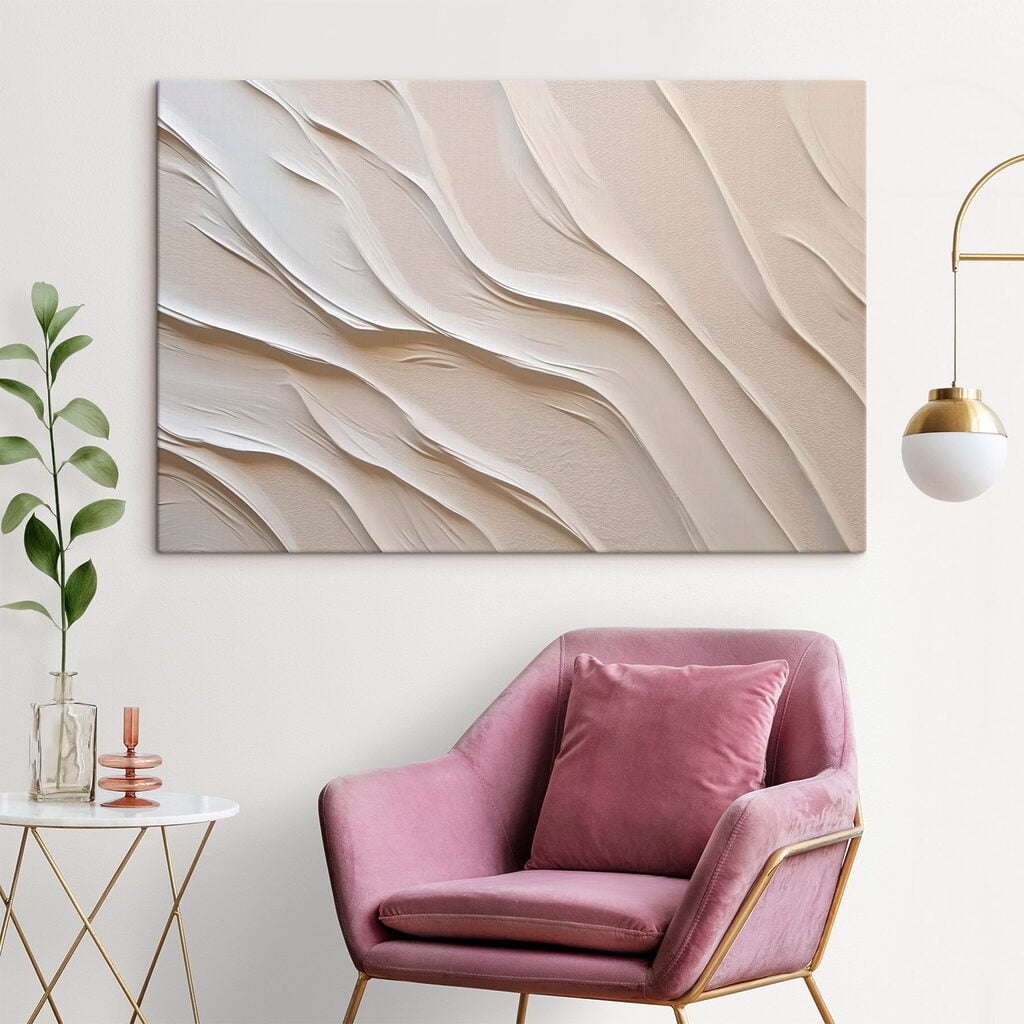 White sand with wavy lines