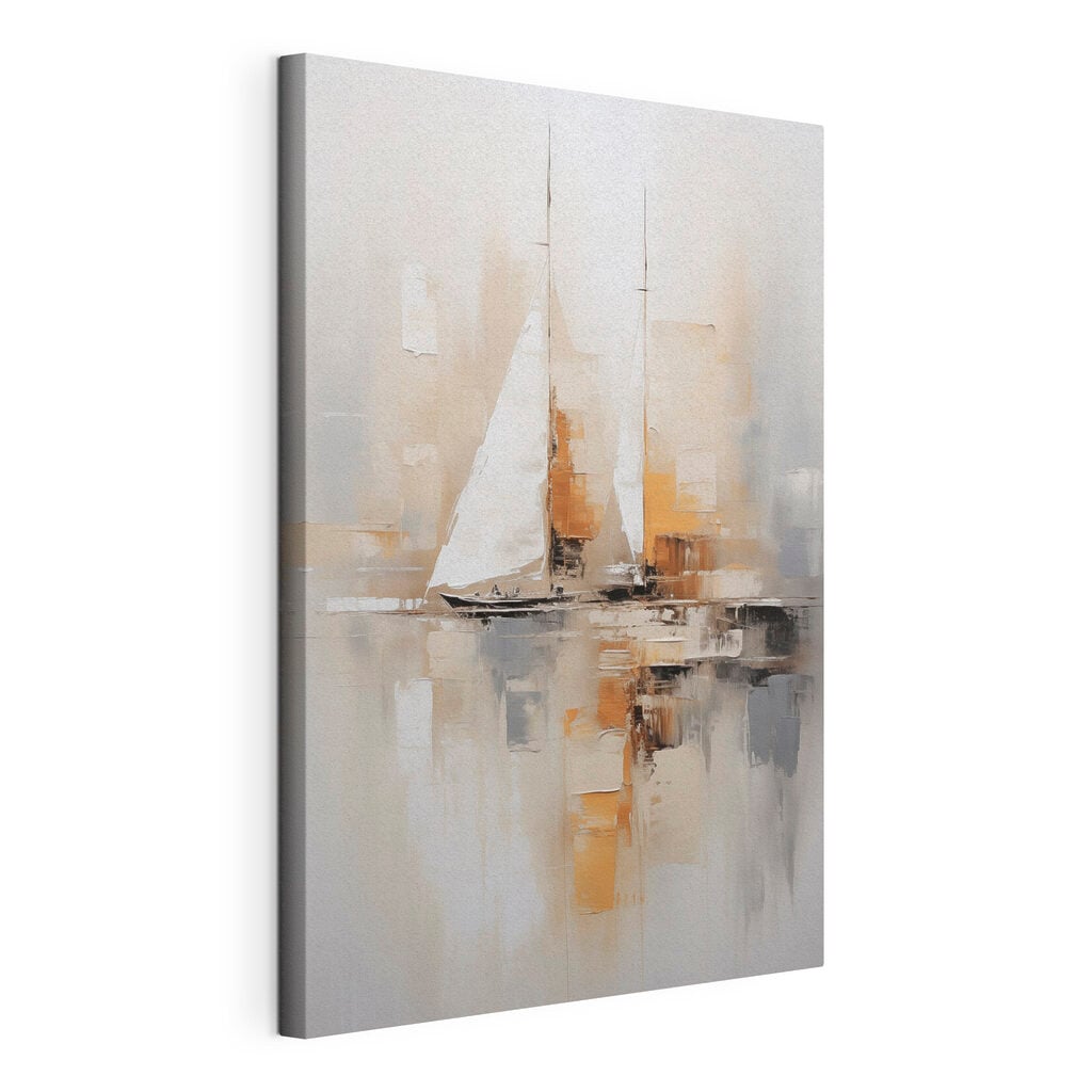 Painting of a sailboat in the water