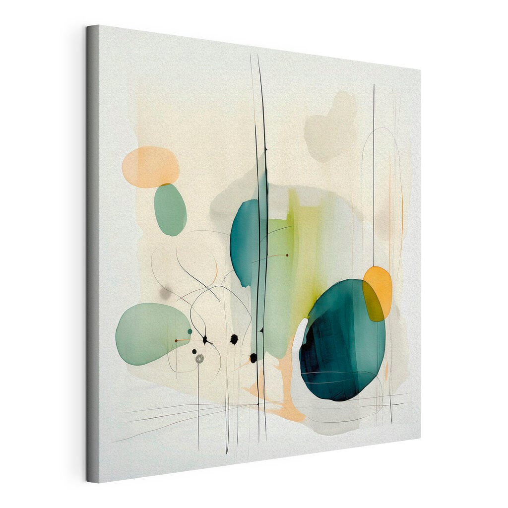 Painting of circles and lines