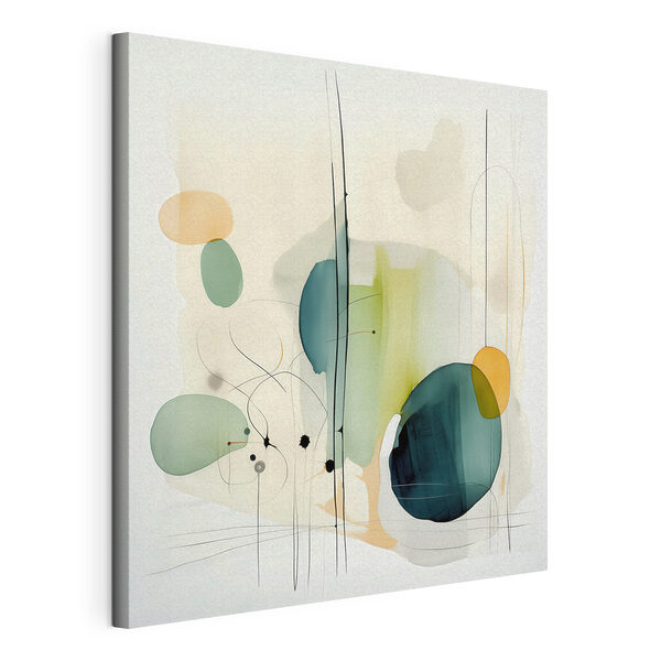 Painting of circles and lines