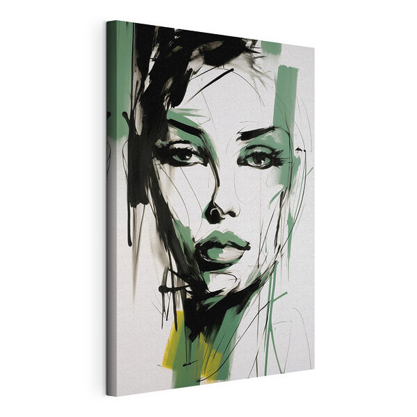 Painting of a woman's face