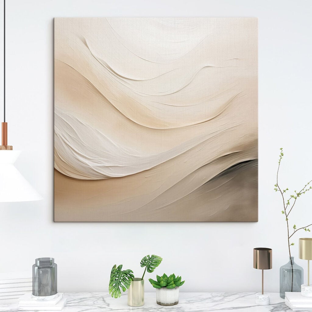 Soft waves in neutral tones