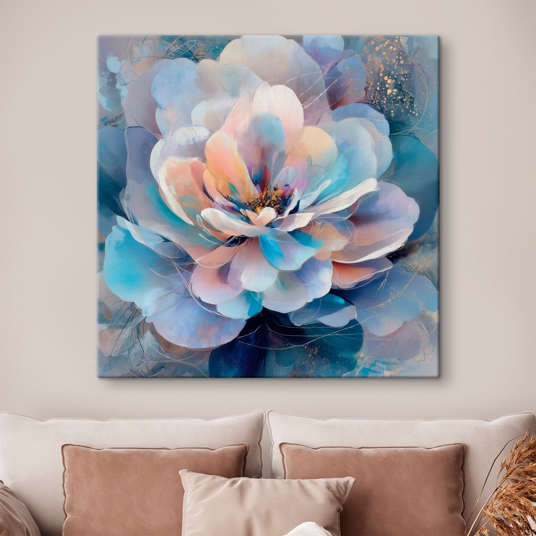 Delicate blooms in soft pastel hues