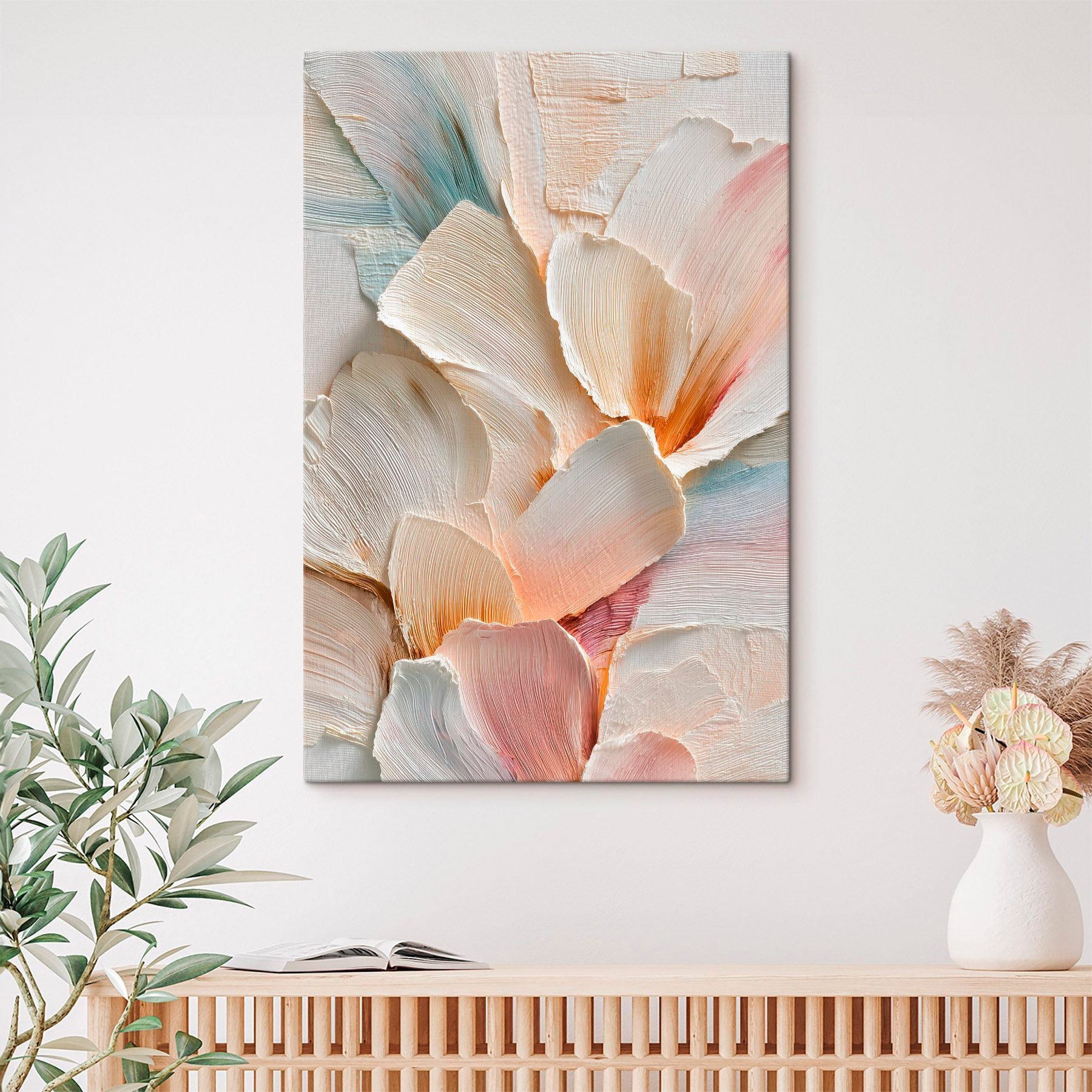 Delicate petals in soft hues