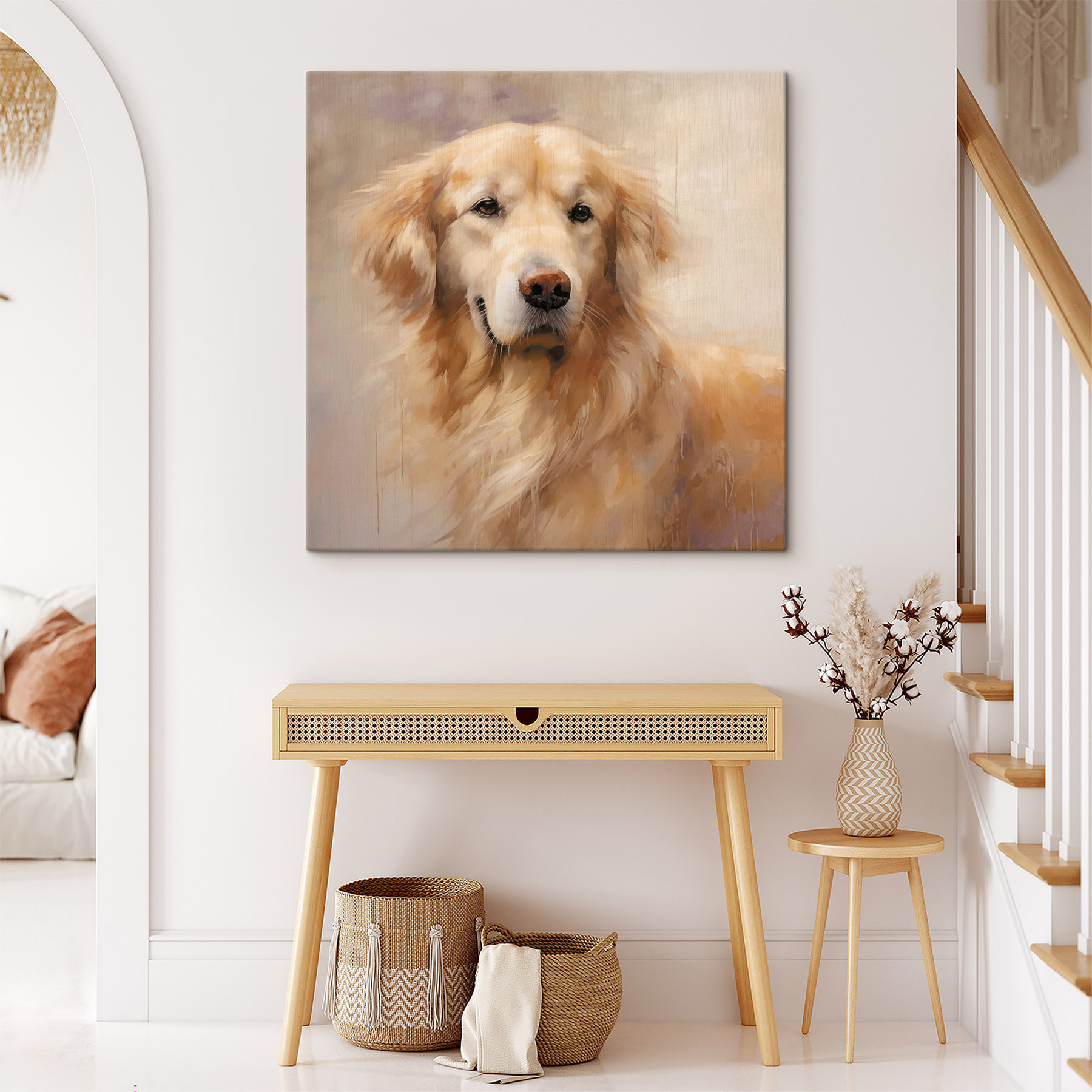 Happy pup with soulful eyes
