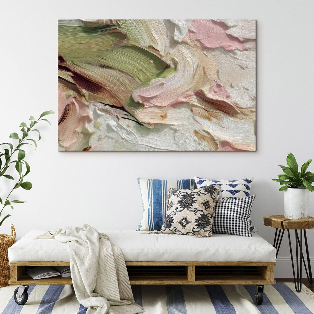 Soft, flowing patterns in pastel hues