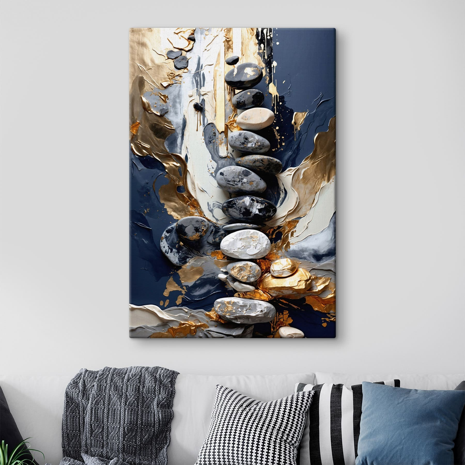 Group of rocks stacked on top of each other