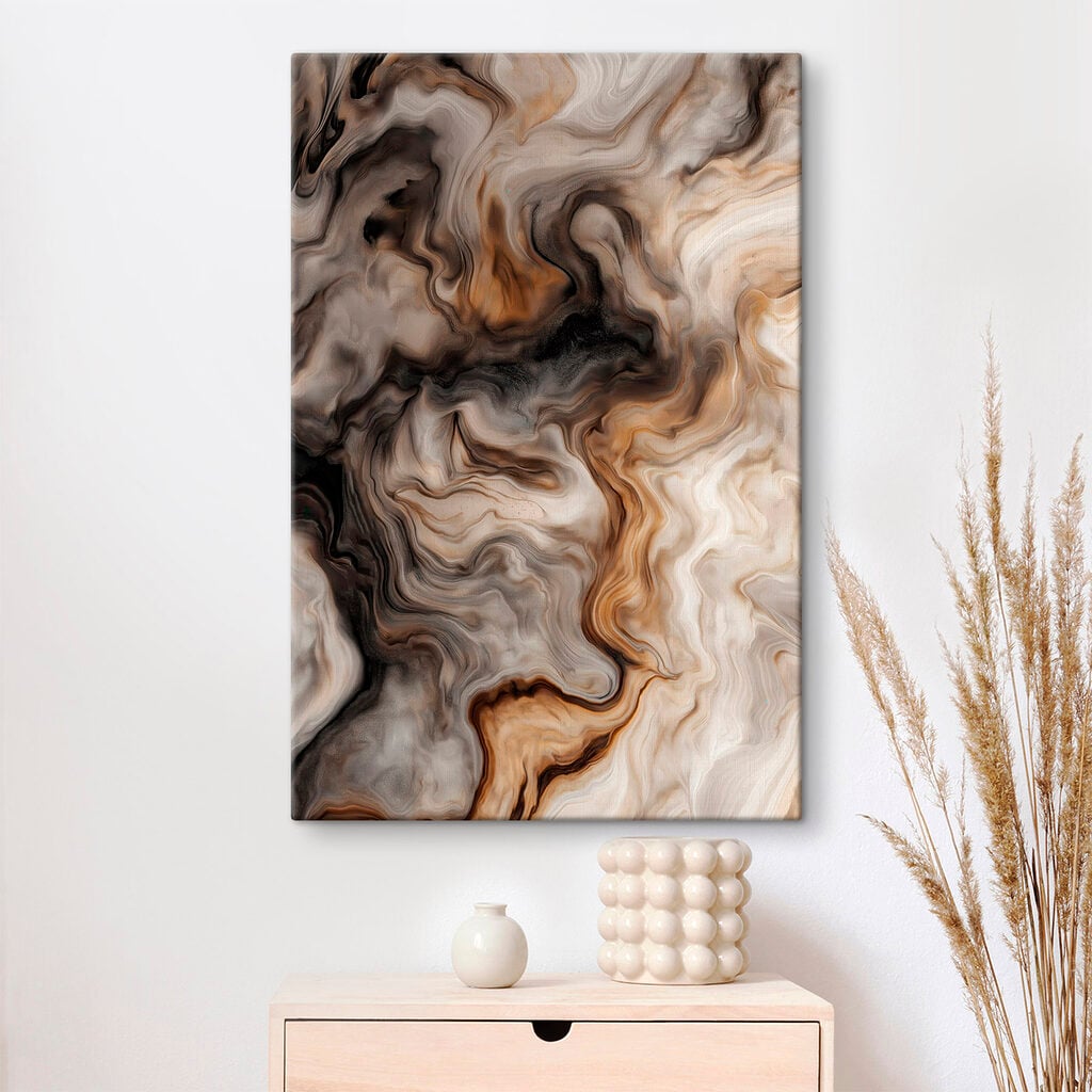 Flowing swirls of earthy tones