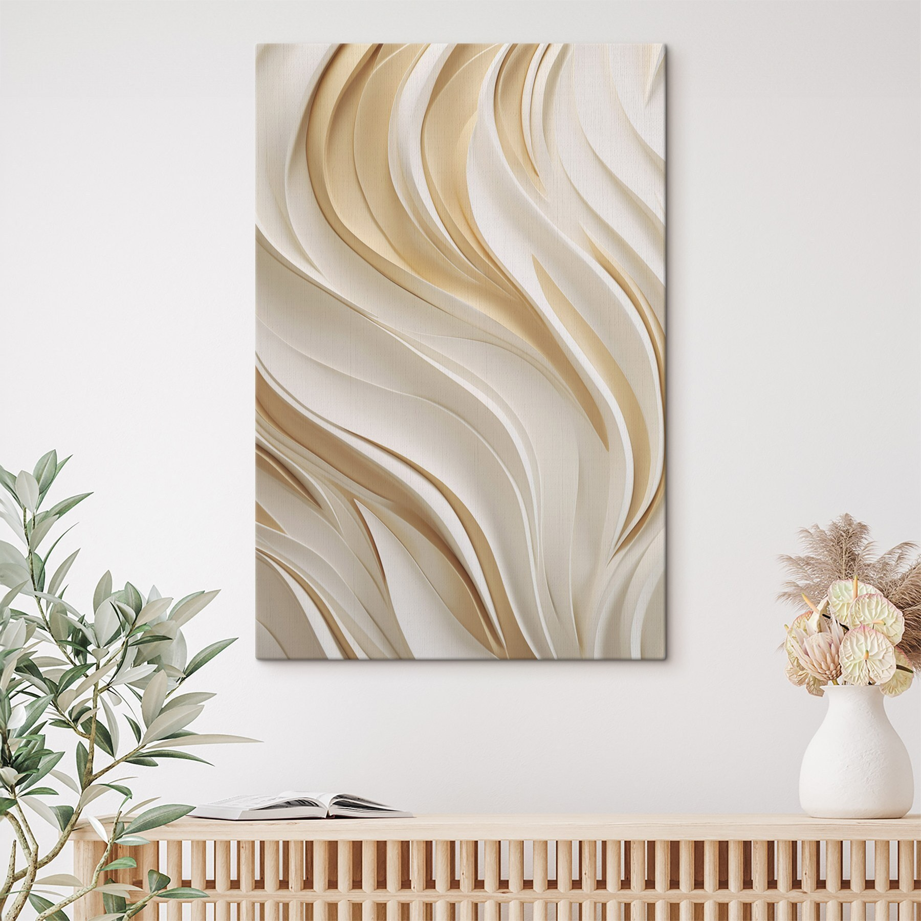 Flowing Forms in Soft Tones