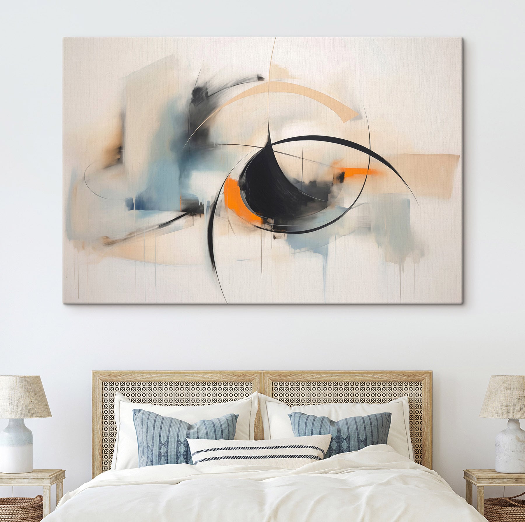 Painting of a circle and a circle