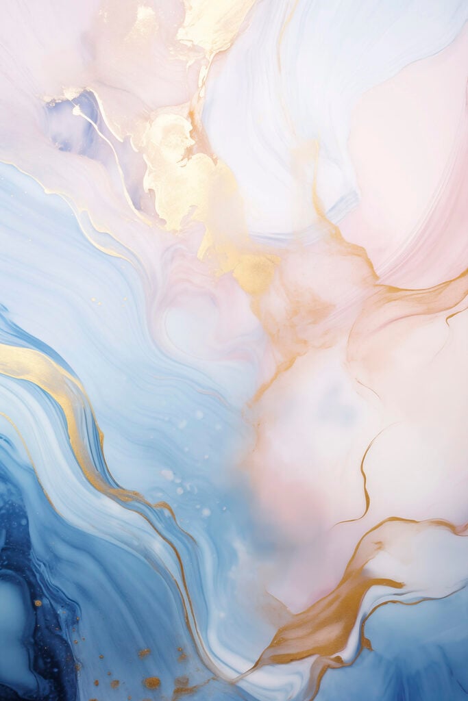 Flowing hues of soft pastels