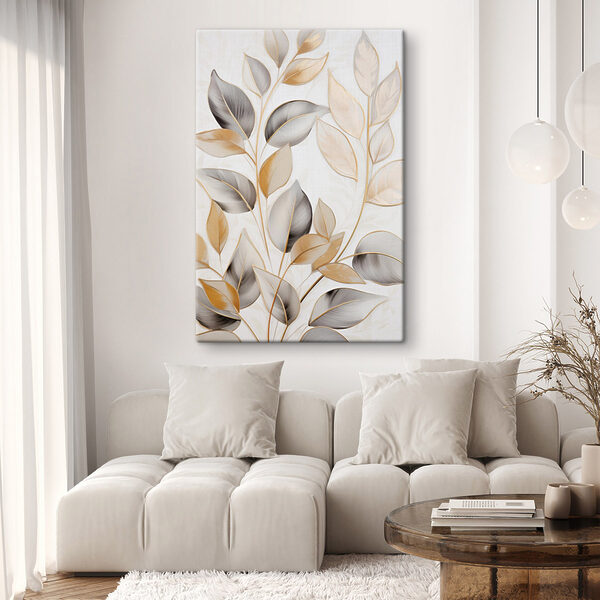 Obraz Obraz Design inspirovaný přírodou s jemnými lístky (Katalogové číslo: s48746)