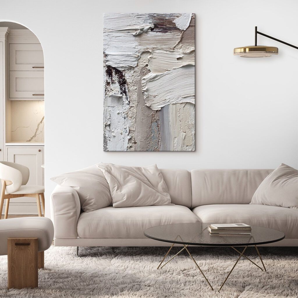 Textured layers of subtle tones