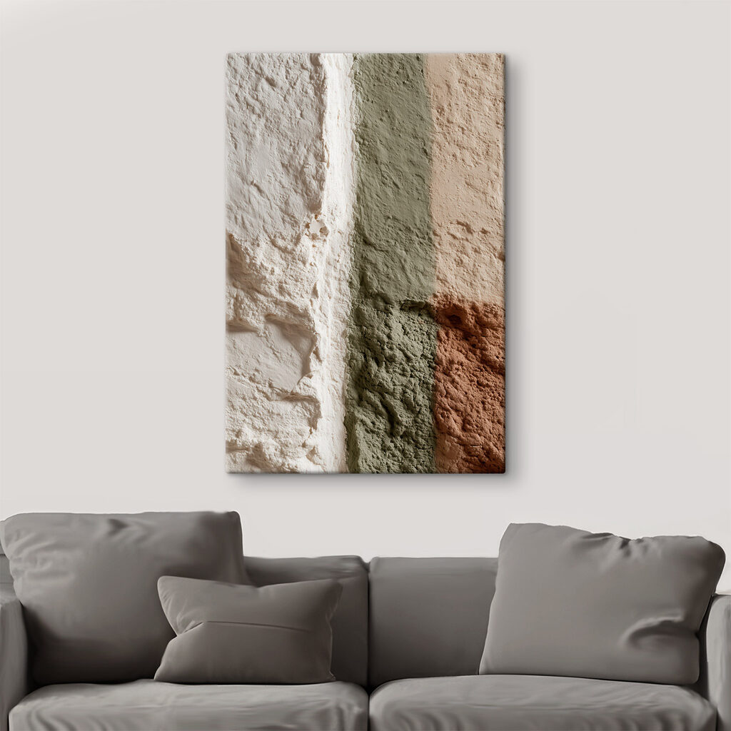 Soft hues in textured surfaces