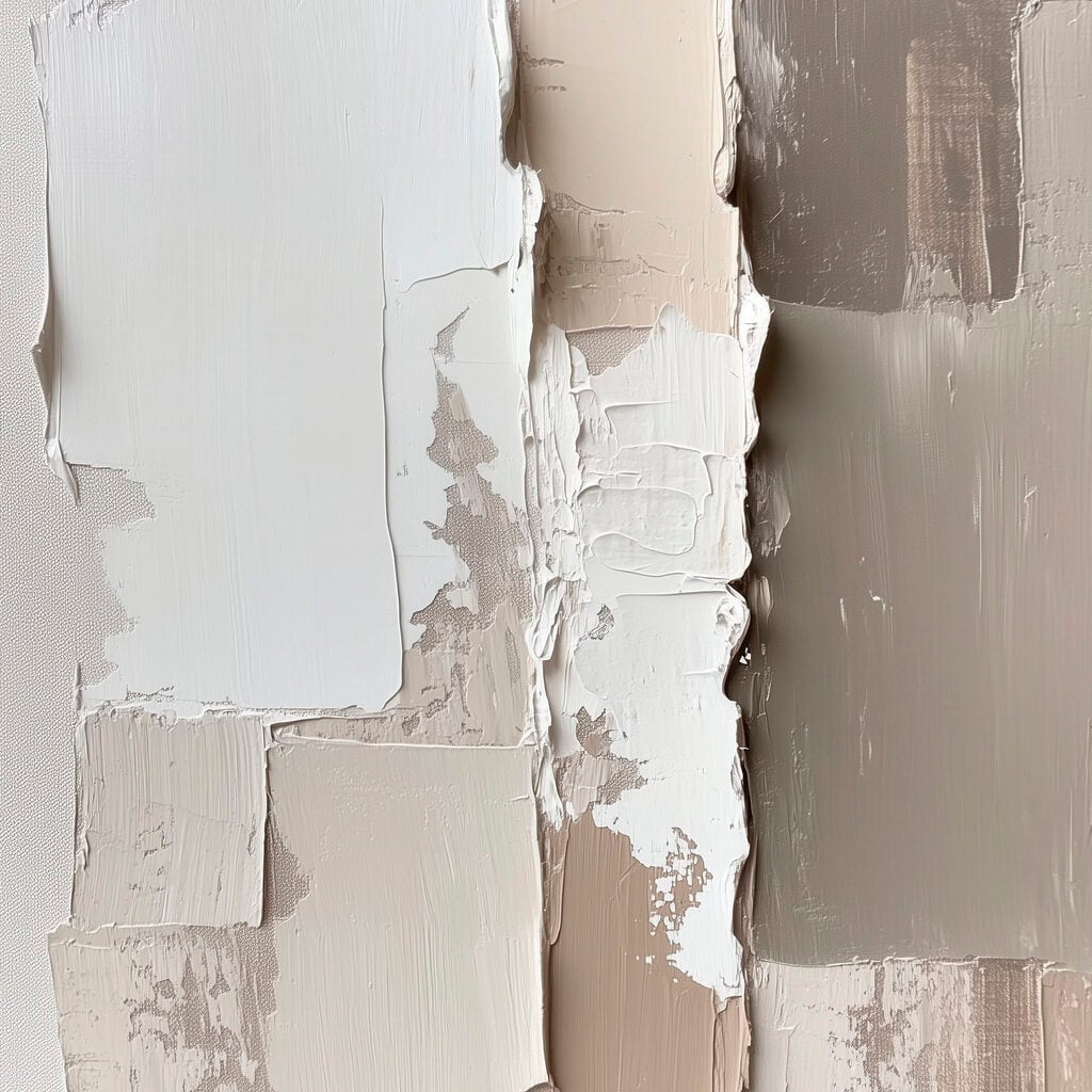 Textured layers of neutral colors