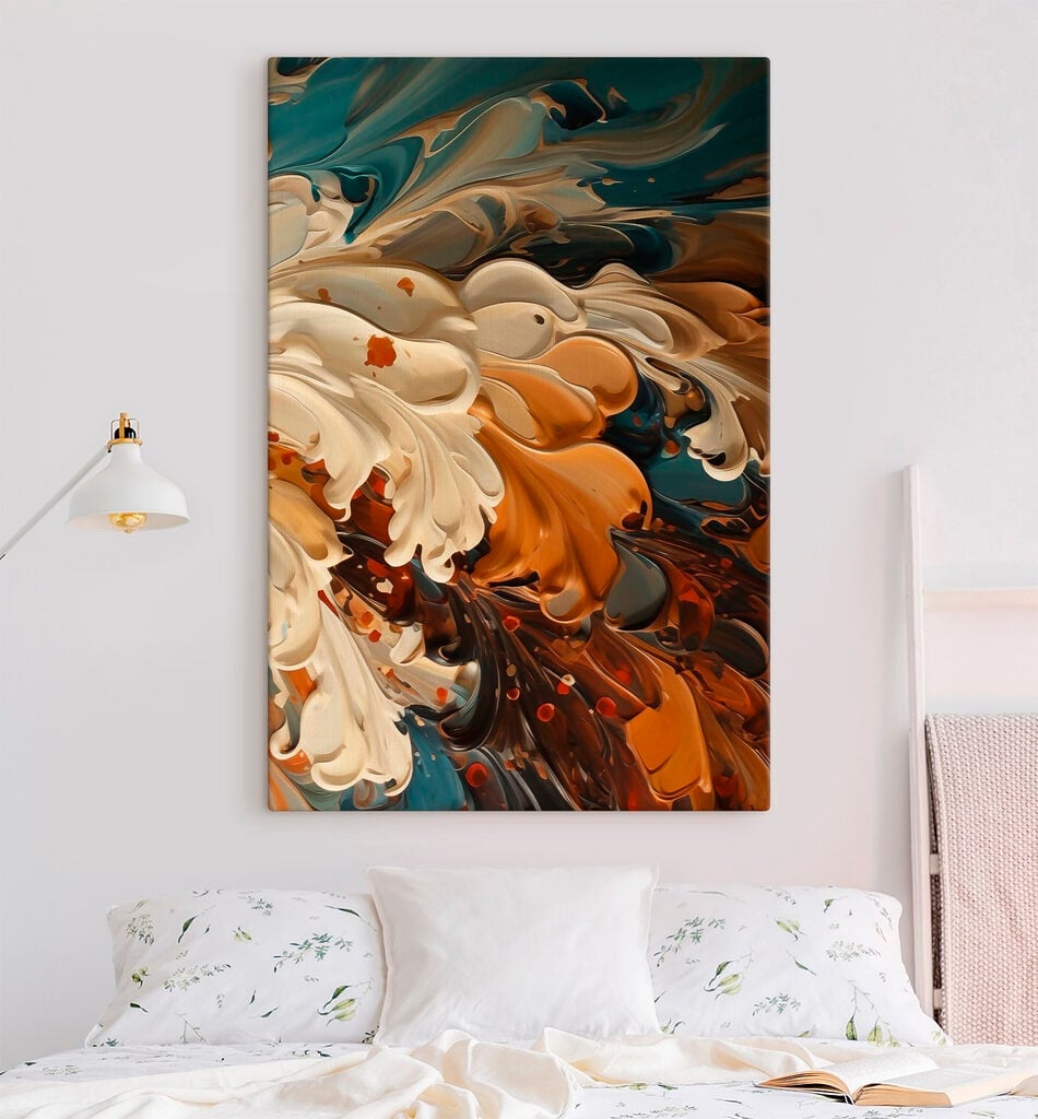 Flowing colors in harmonious patterns