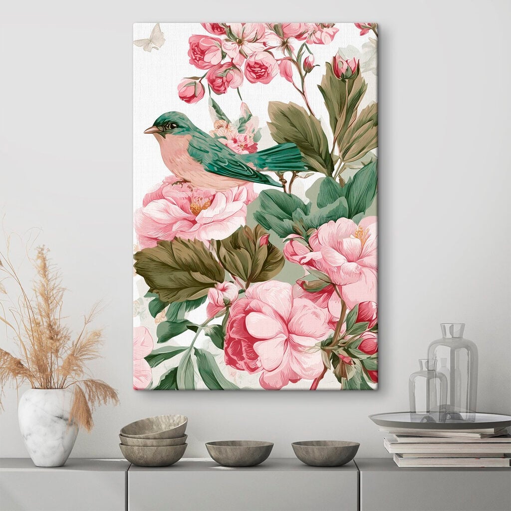 Bird on a flower