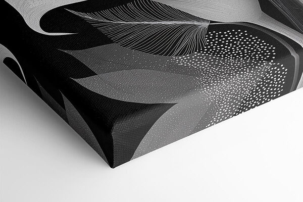 Elegant floral patterns on a dark background