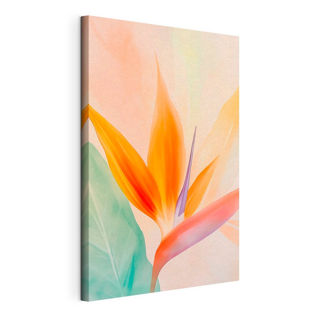 Vibrant blooms in soft pastel hues