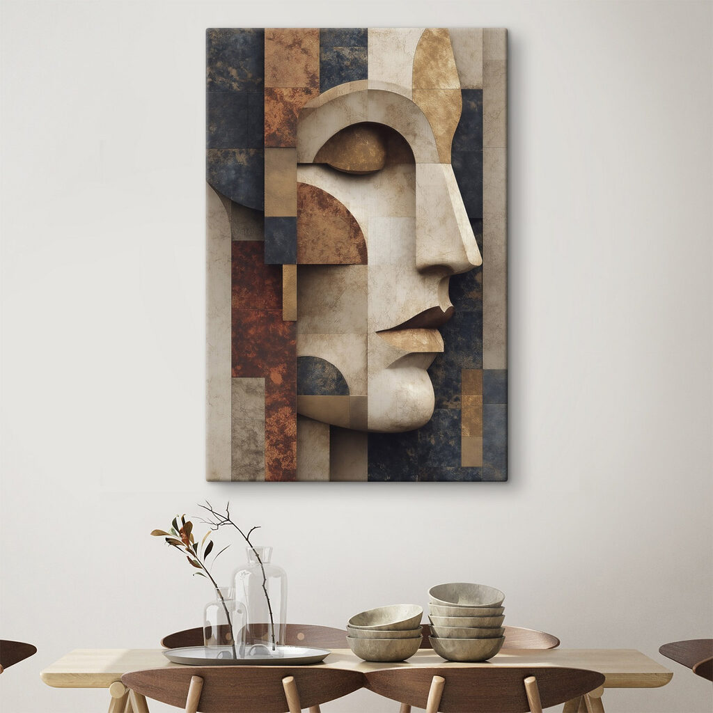Face made out of stone