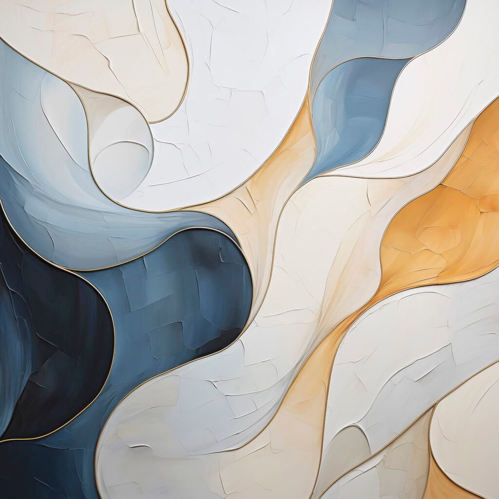 Flowing colors in abstract harmony